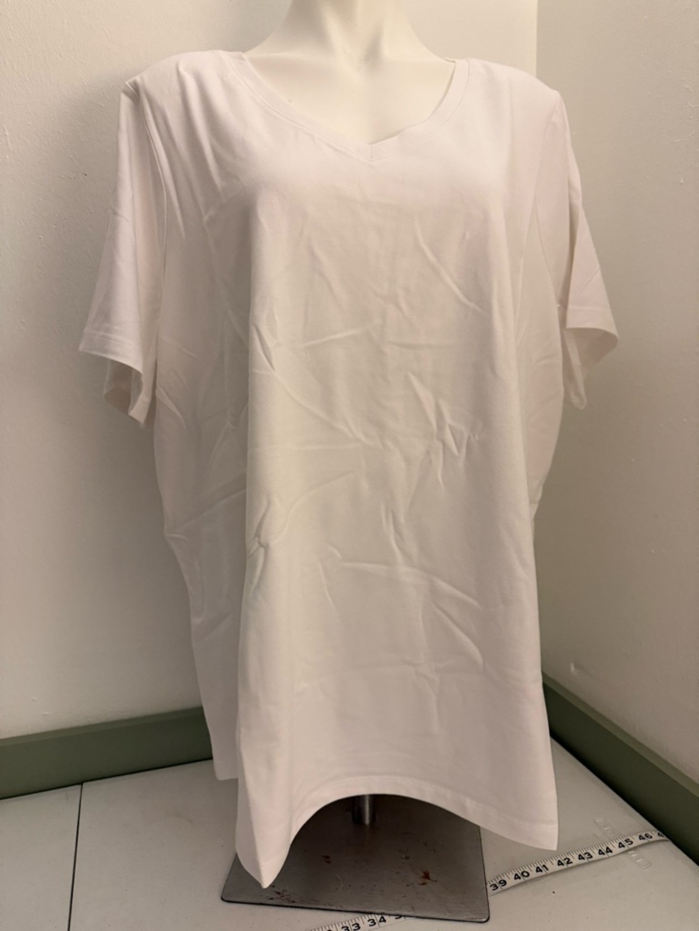 Classic V-Neck White Tee NWOT